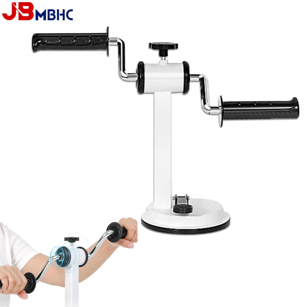 

Portable Arm Exerciser Arm Bike Hand-crank Joint Rehabilitation Trainer for Training Upper Limb Muscles Adjustable Resistance