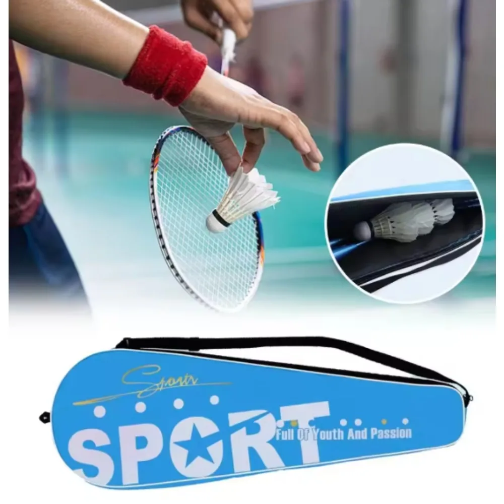Badminton racket bag cover shoulder bag Oxford cloth three-layer thickened 2-pack portable storage bag
