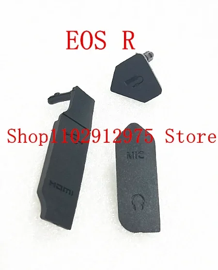 NEW For Canon EOS R USB Leather Side leather Camera Side leather plug 3 pieces in a set