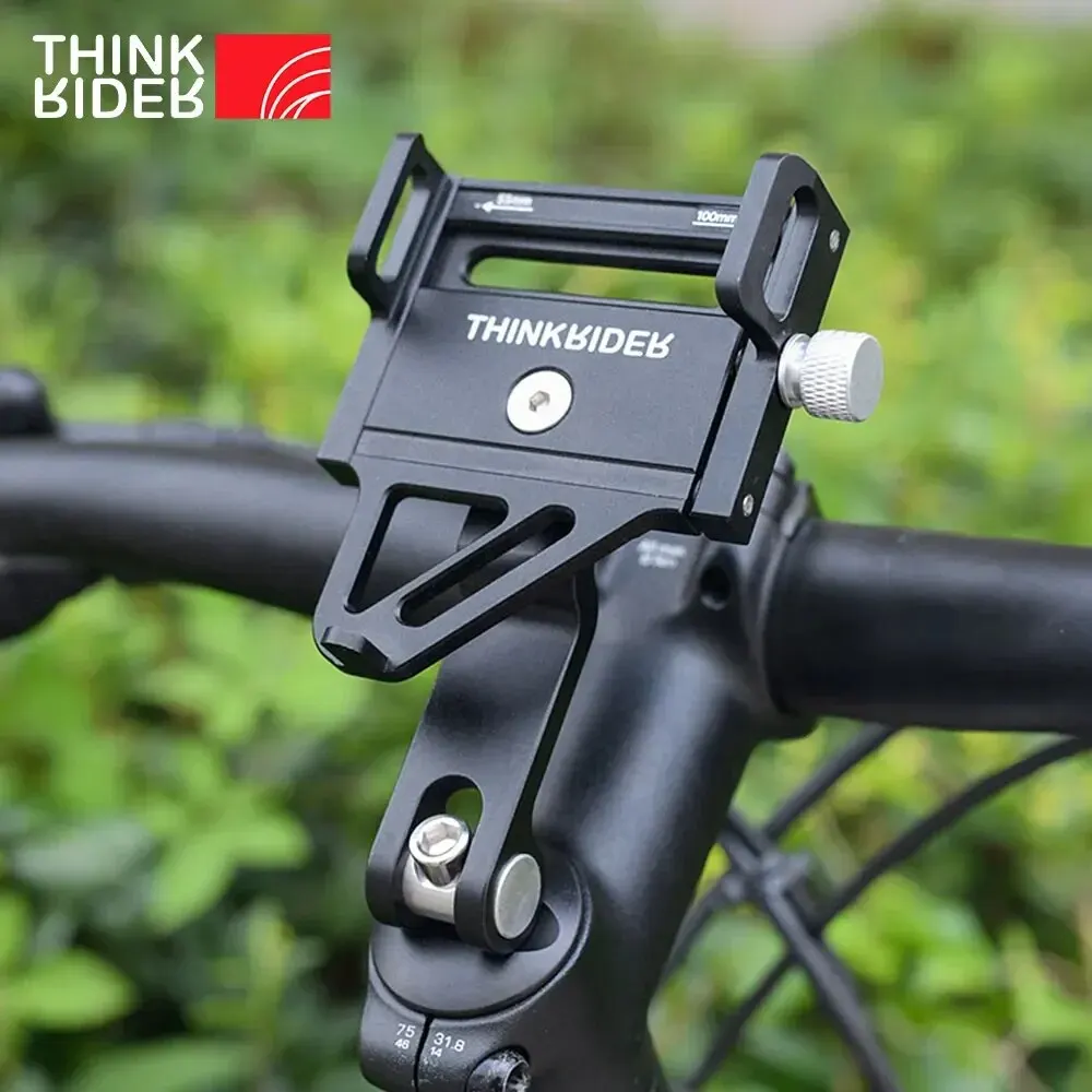 ThinkRider MTB Phone Mount Stand Bicycle Holder 270° Rotatable Aluminum Adjustable Bike Phone Holder Non-slip