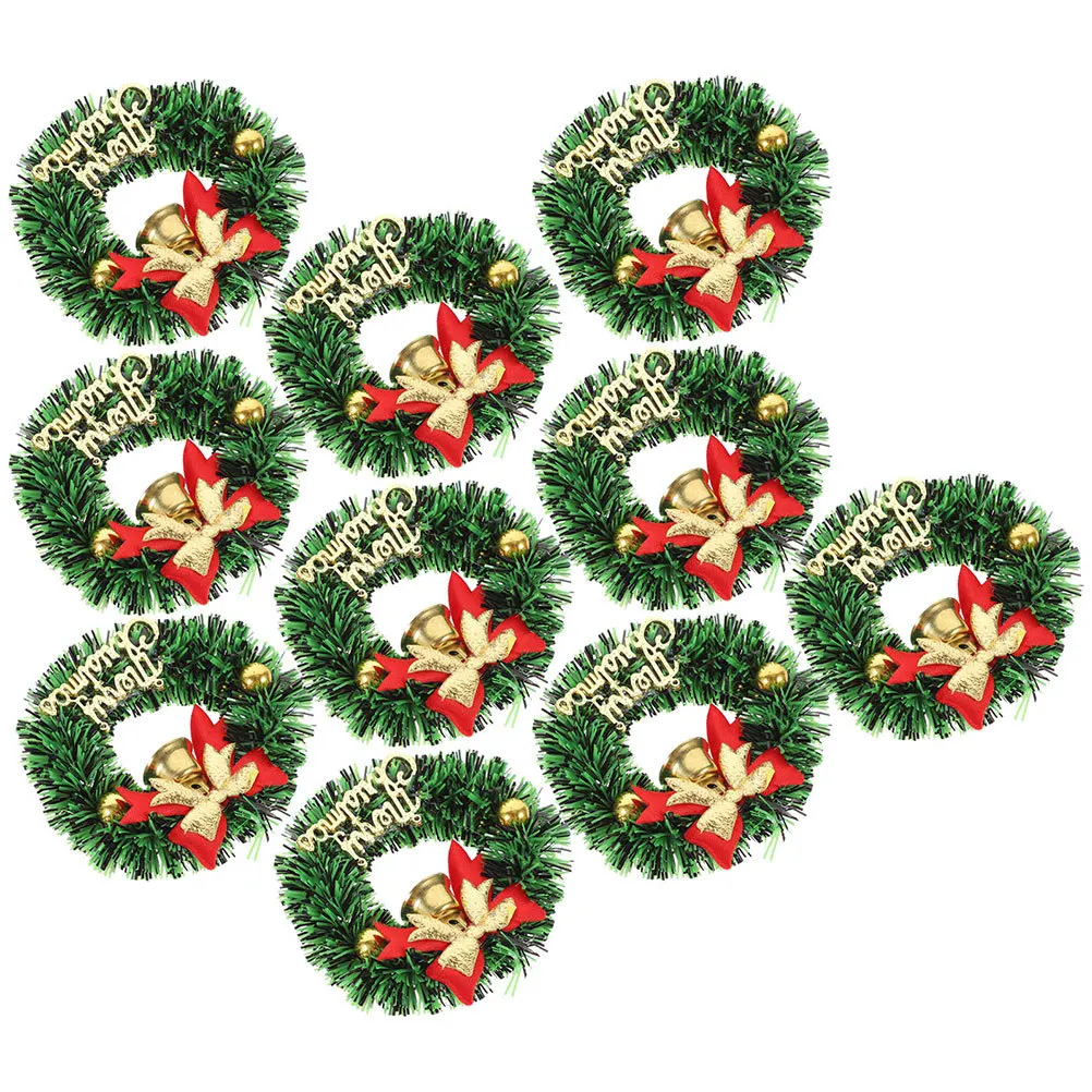 

20Pcs Mini Christmas Wreaths Classic Traditional Hanging Xmas Tree Decorations Party Garland Mini Christmas Wreaths