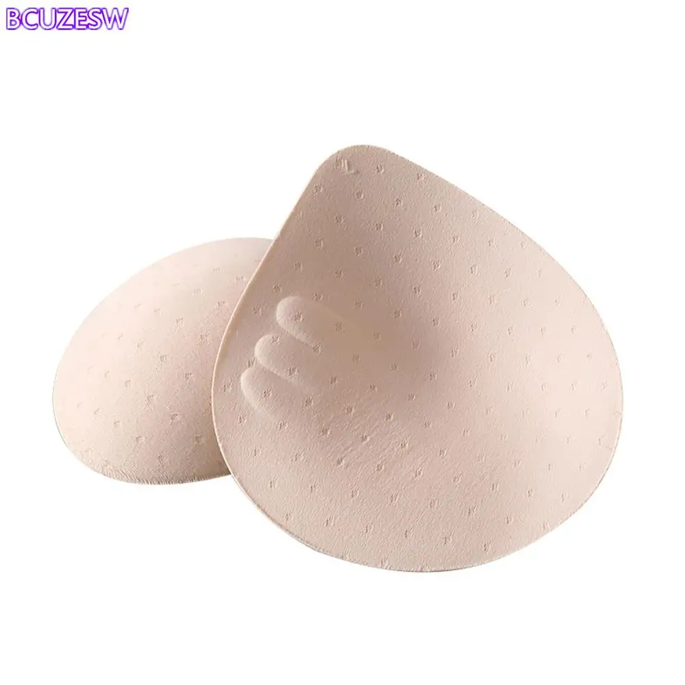 2cm Latex Breast Pad Insert thin Sports Swimsuit Pad Latex Bras Pad Insert Pad Vest  Yoga Bikini Sports Bra Pad