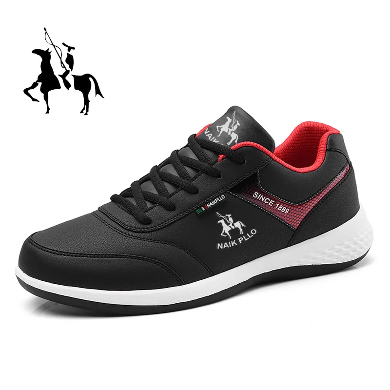 Men Casual Sneakers Breathable Shoes Outdoor Running Street Lightweight Comfortable Lace Up PU Traine Shoes Male\'s Walking Shoes