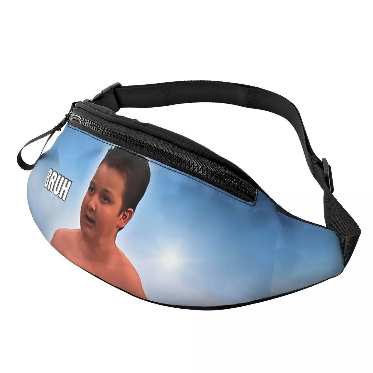 

Gibby Bruh Meme Printed Waist Bags Icarly Unisex Fanny Pack Fashion Sport Banana Bags Belt Pouch