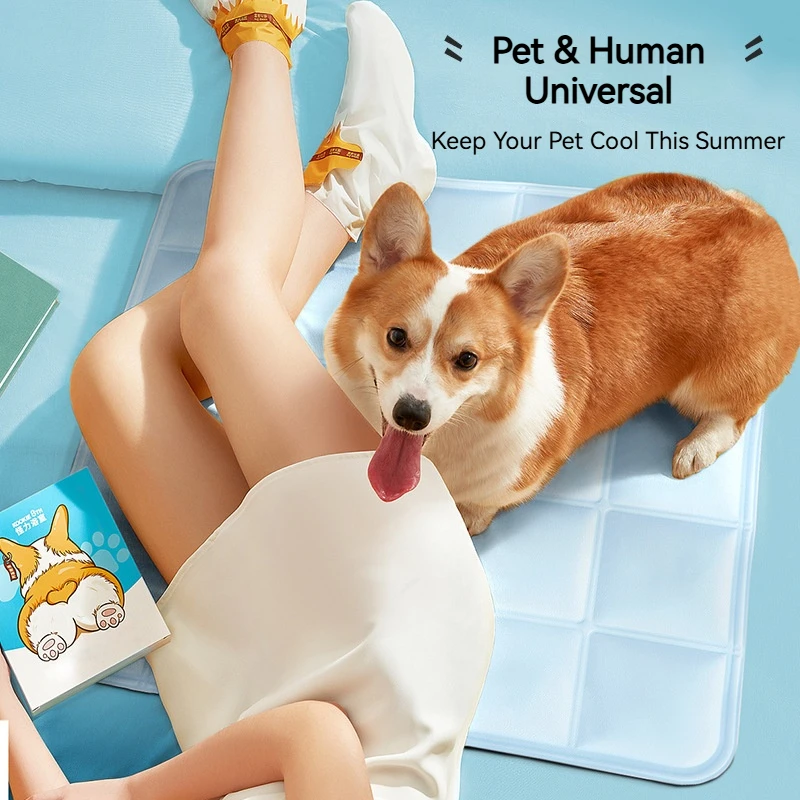 Summer Cooling Pet Ice Pad Cool Sleep Mat for Dogs Cats Breathable Chill Cushion Cat Mat Dog Cooling Bed Kennel for Hot Weather - view 3