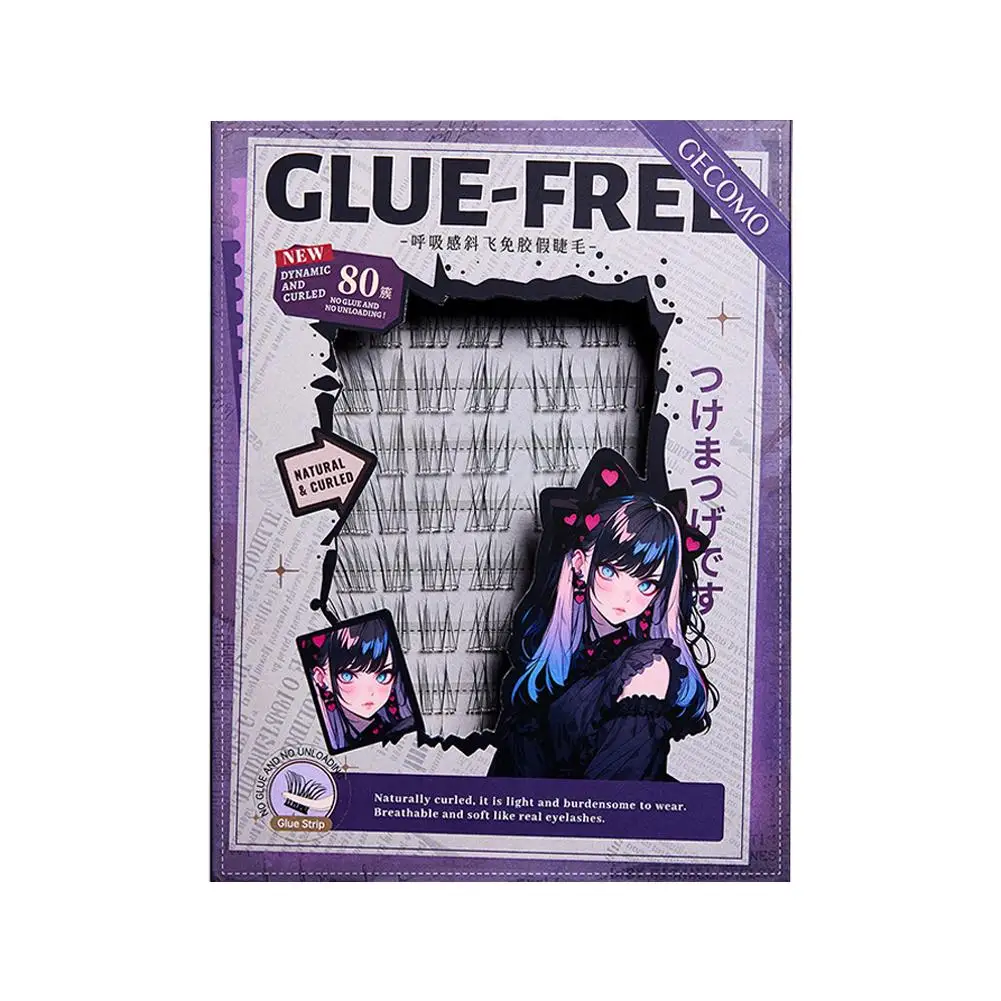 Faux-cils sans colle, bricolage, boucles naturelles épaisses segmentées, Extension de cils, outil de maquillage quotidien