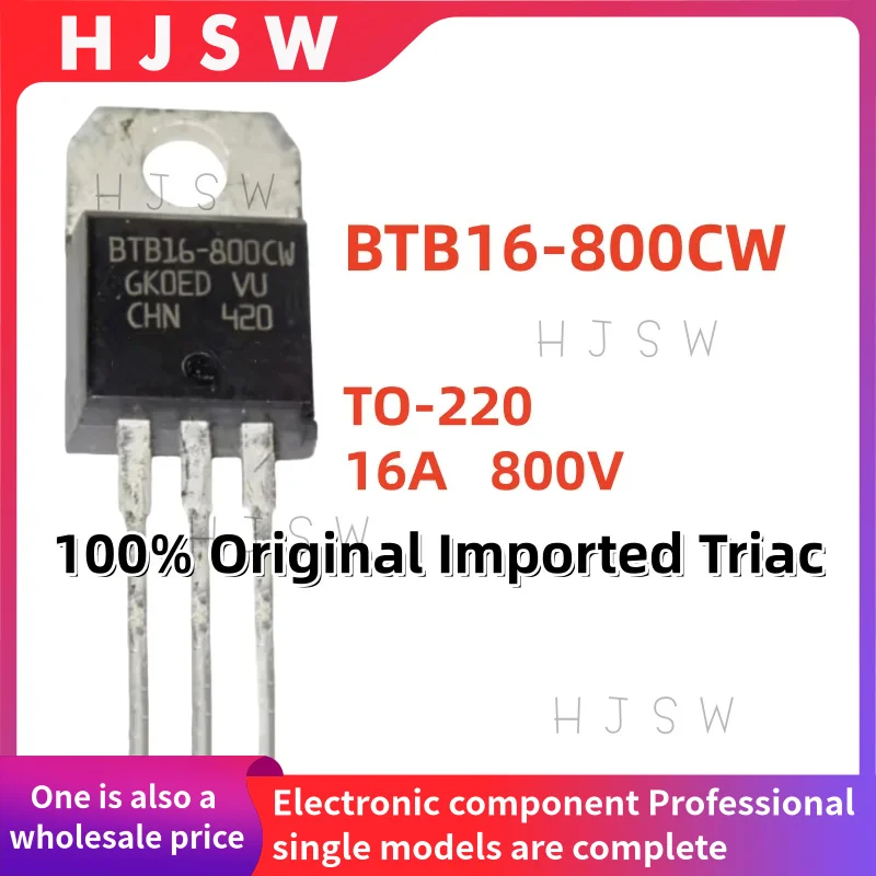 1pcs TRIAC BTB16-600CW 16A / 600V Ih=35mA TO-220-3 2 Stück new #A6-36 1pcs TRIAC BTB16-600CW 16A / 600V Ih=35mA TO-220-3 2 Stück new #A6-36