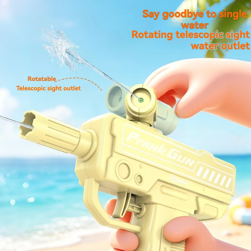 New double-sided reverse prank water gun, children's water spray toy, beach play water gun, mini portable dual-mode water gun