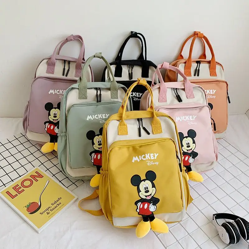 

Disney Mickey Mouse Backpack for Kids Cute Cartoon Fashionable Backpack for Students Travel Bag Birthday Gift for Children