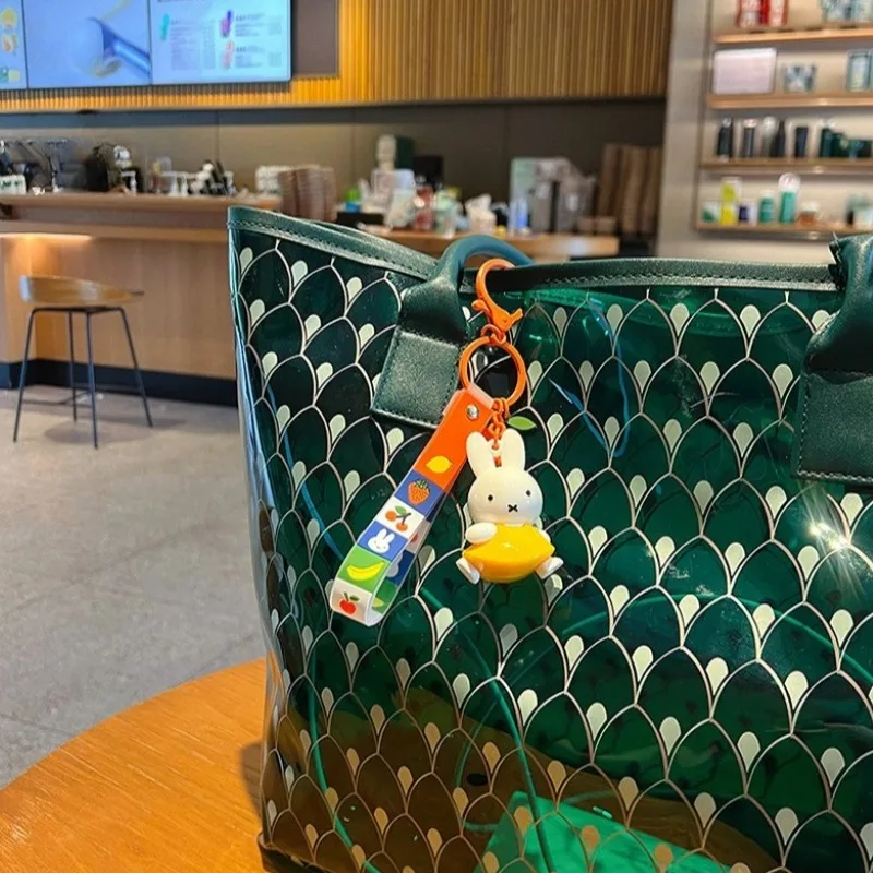 

Горячий мультяшный брелок серии Miffy, кулон для творчества, изысканный автомобильный брелок, кукла, кулон, подарки на день рождения
