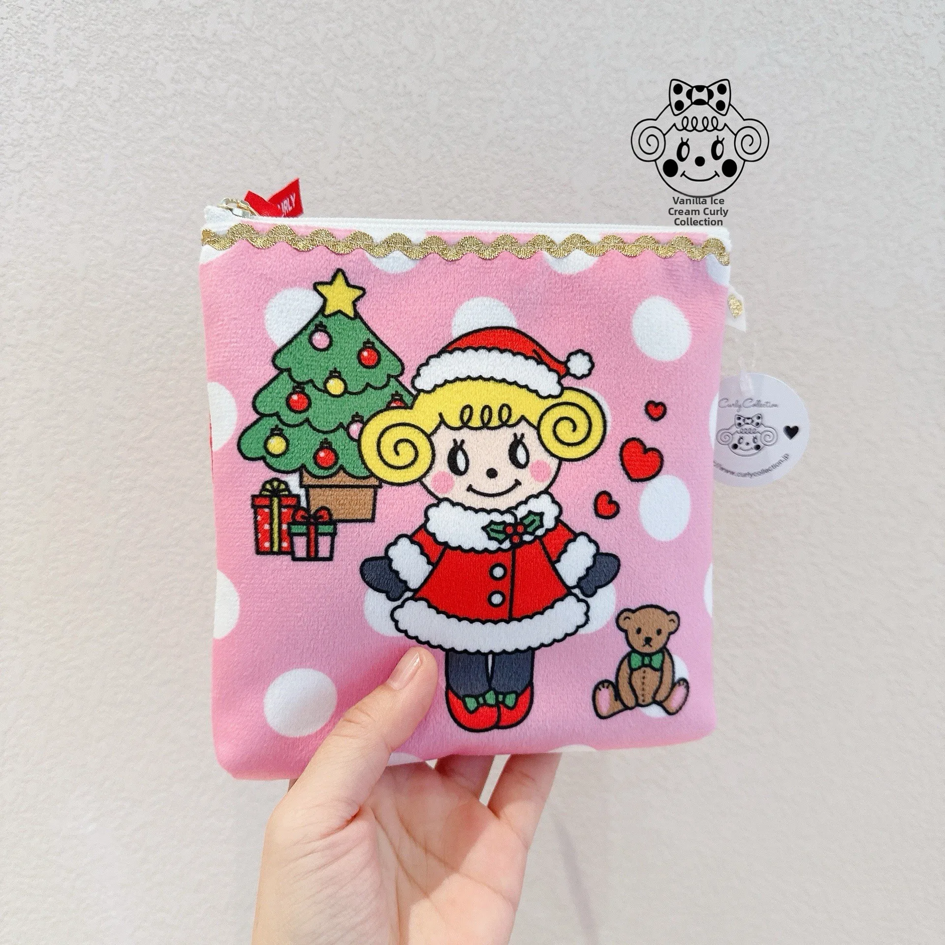 

Curlycollection, ограниченная серия, дизайн вьющихся волос для девочек, сумка на молнии для хранения Briti Sle Cloud, универсальная женская сумка