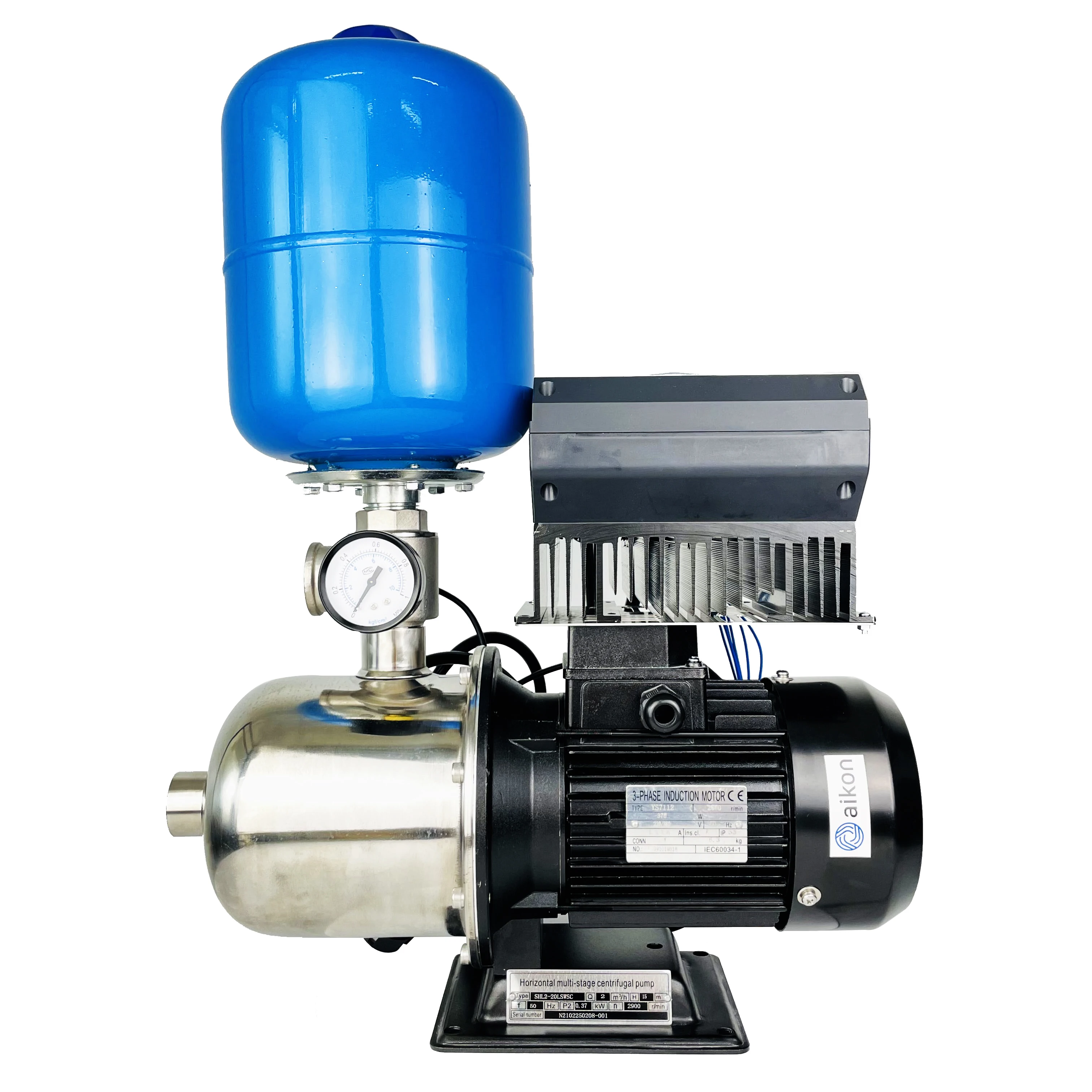 

High quality Horizontal variable frequency pump integrated centrifugal VFD control water pump set