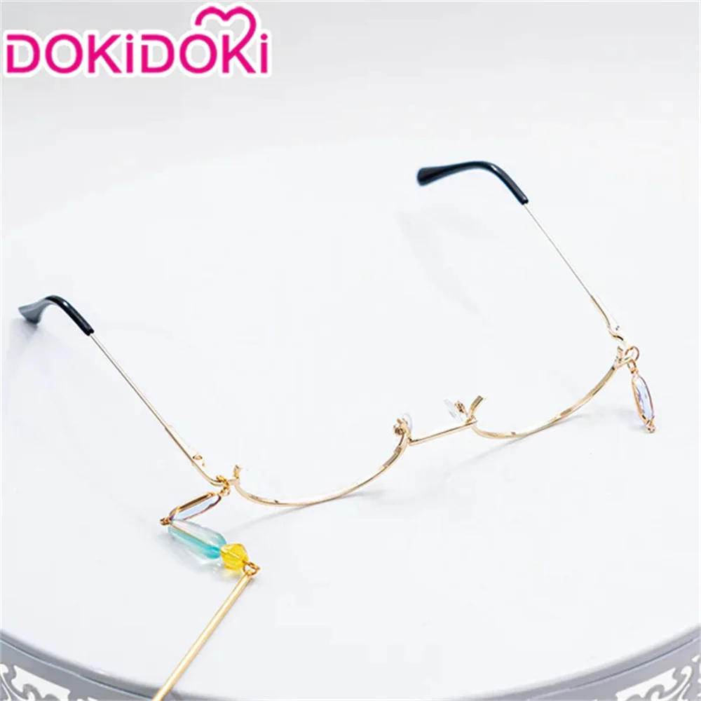 میں Baizhu Wig Game Genshin Impact DokiDoki Cosplay Halloween Cosplay Wig Bai Zhu Cosplay Glassess Green Hair Dendro #5