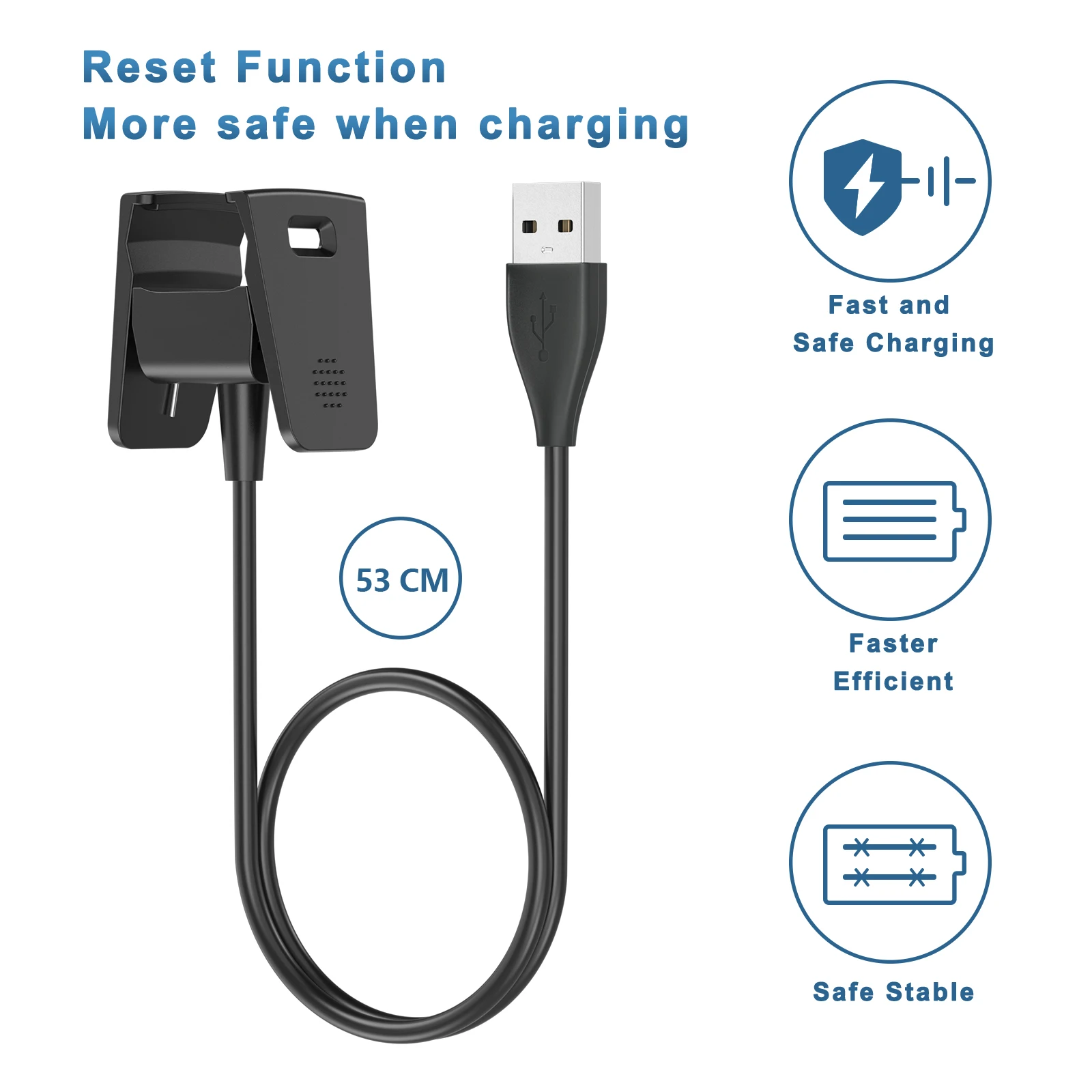 Câble de charge rapide magnétique pour Fitbit Charge 2, remplacement de montre intelligente, chargeur portable USB, adaptateur S6