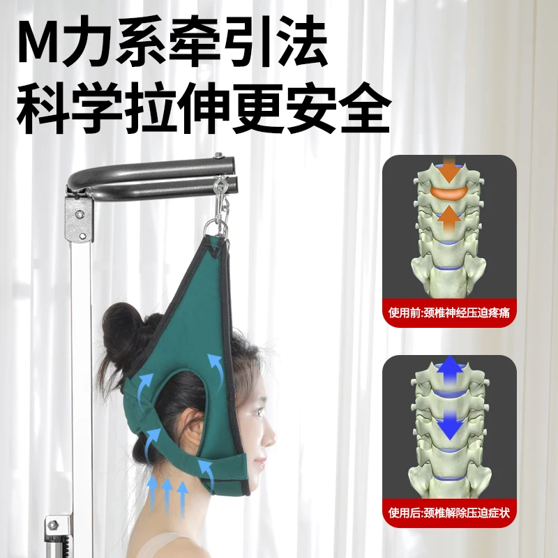 Exercise equipment, cervical stretching chair, remote control, spine soothing relaxing traction, neck protection equipment