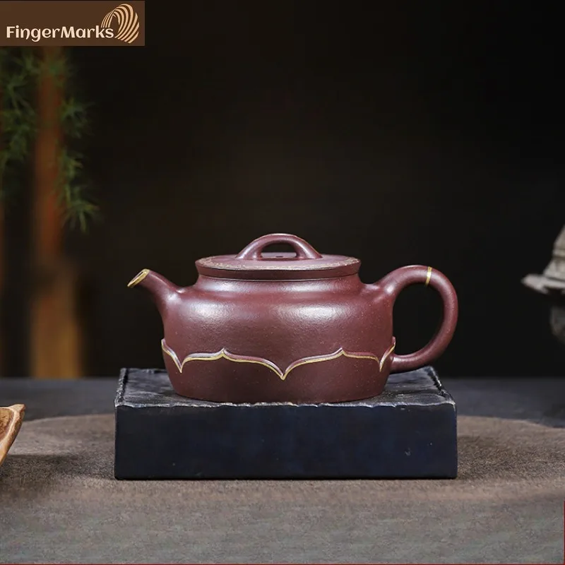 

350ml | Authentic Yixing Zisha Teapot | Golden Lotus - Zi Ni