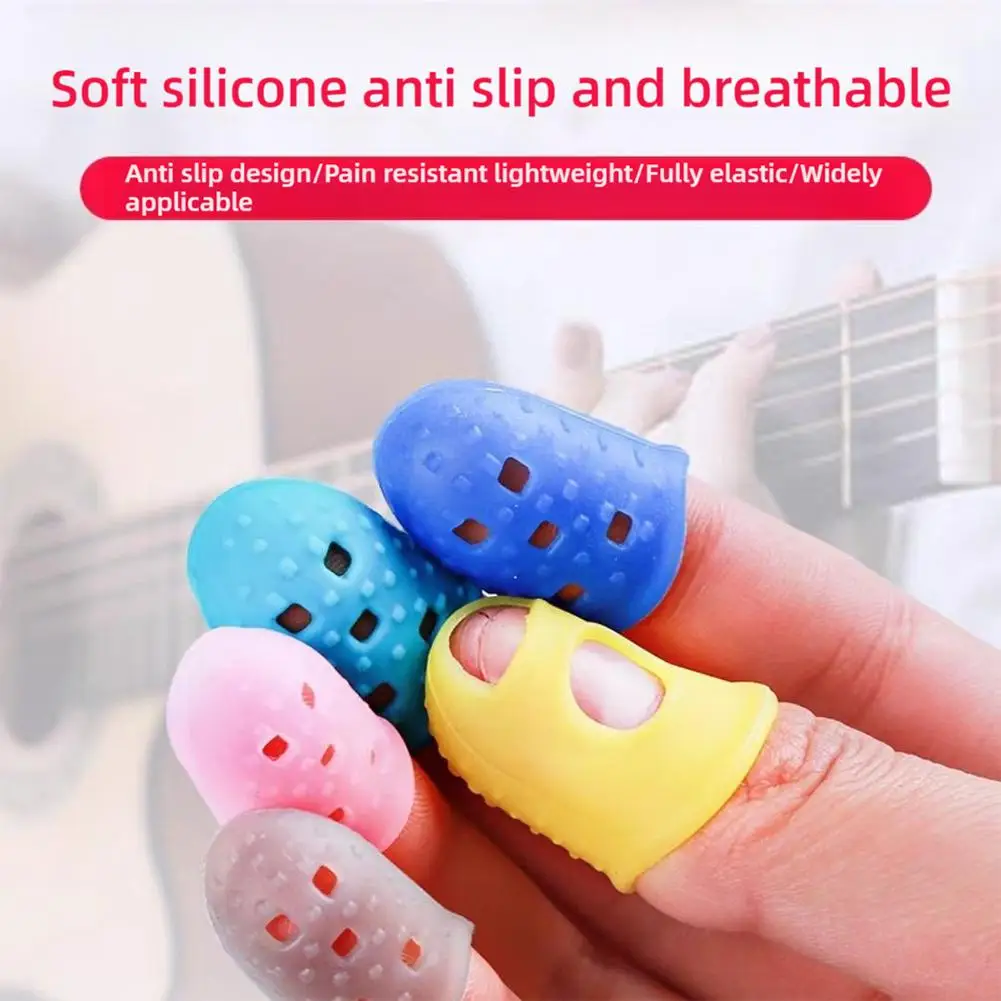 

Silicone Guitar Finger Cover Craft Activities Finger Fingertip Protection Care Instrument Picking Practice Finger Protectio Z7D9
