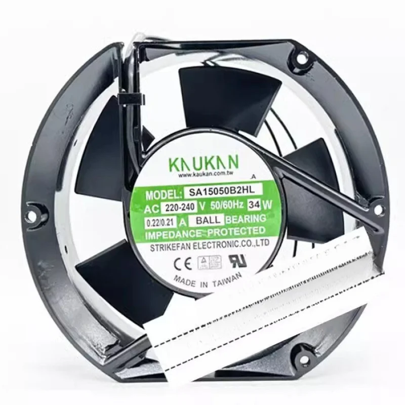 

A+for KAUKAN SA15050B2HL AC220V-240V 0.22/0.21A 34W 17CM Aluminum Frame Cooling Fan