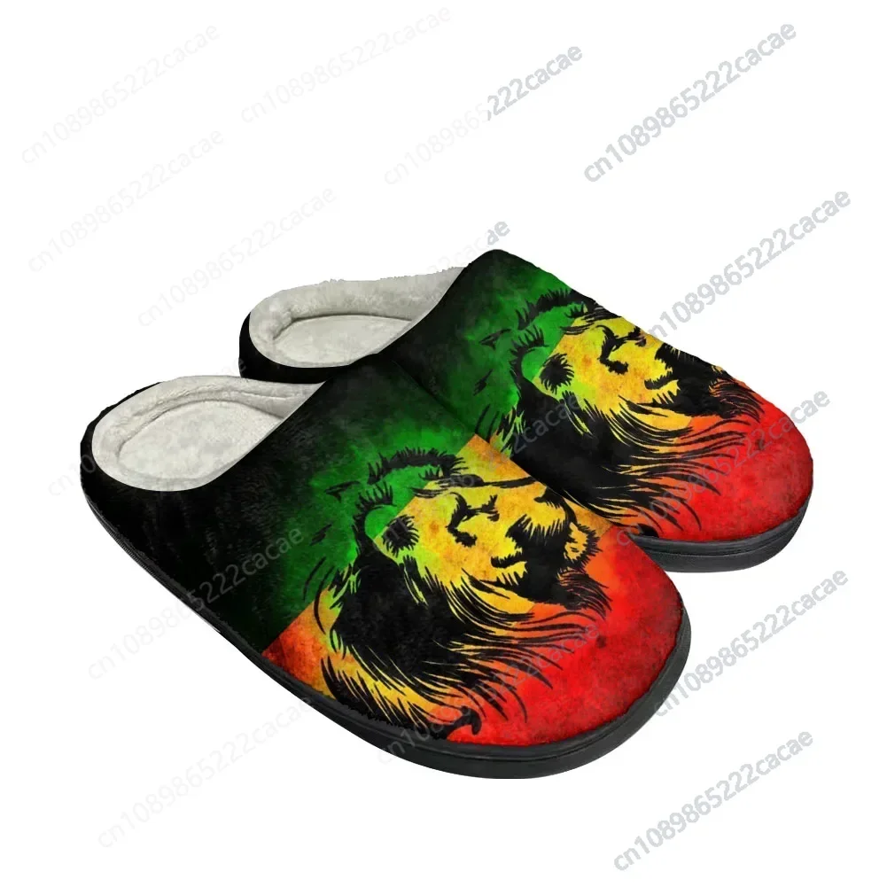 

Hot New Fashion Latest Rasta lion Custom Slippers Mens Womens Sandals Plush Casual Keep Warm Shoes Thermal Comfortable Slipper