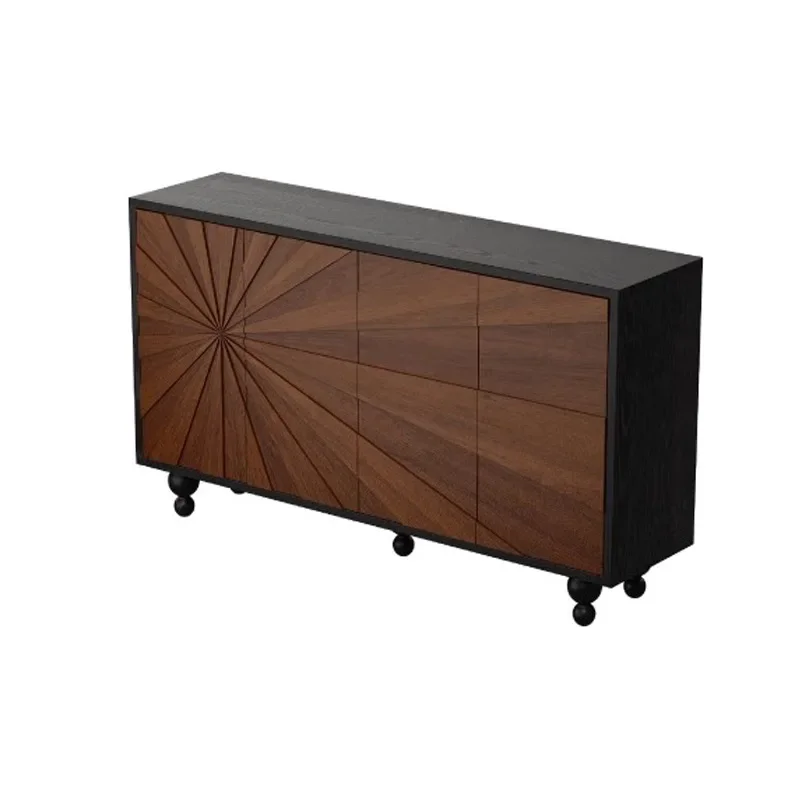 

American retro solid wood porch cabinet, storage locker in the entrance hall, dining side cabinet in the small household