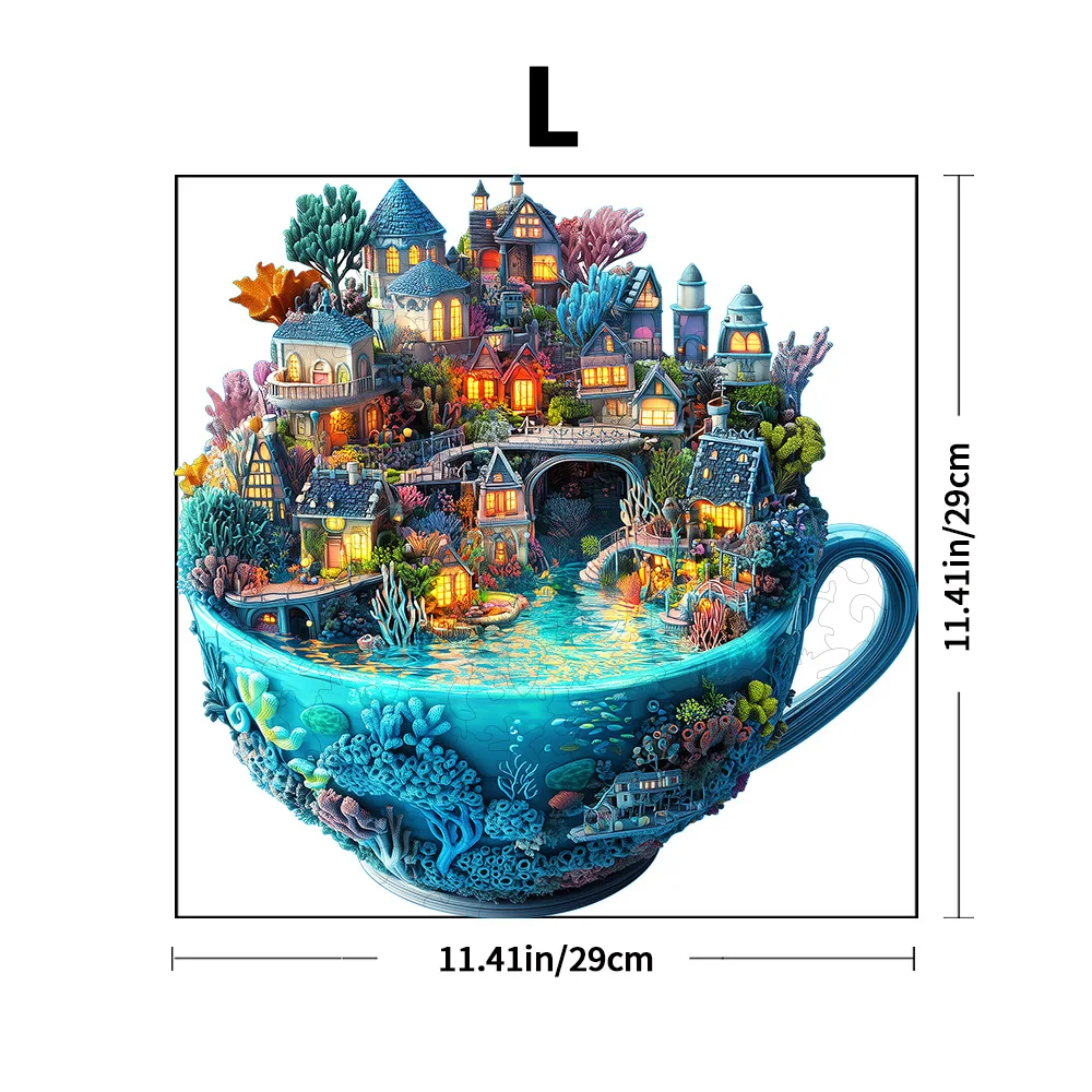 Quebra-cabeça de fantasia de madeira: presente ideal, jogo de família desafiador e artesanato de decoração de casa