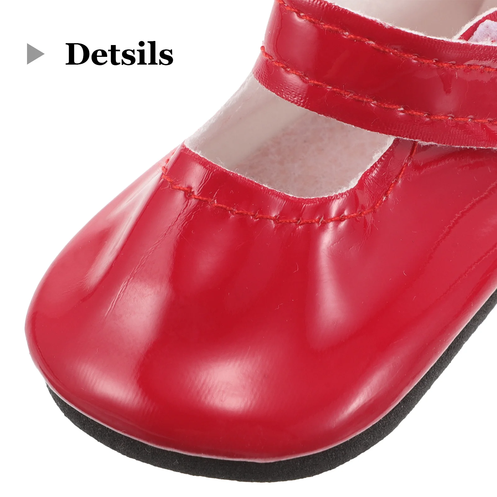 Zapatos planos de imitación de 18 pulgadas, accesorios para fotos de tiempo de juego, accesorios de decoración de casa en miniatura para Mini zapato, 2 uds.