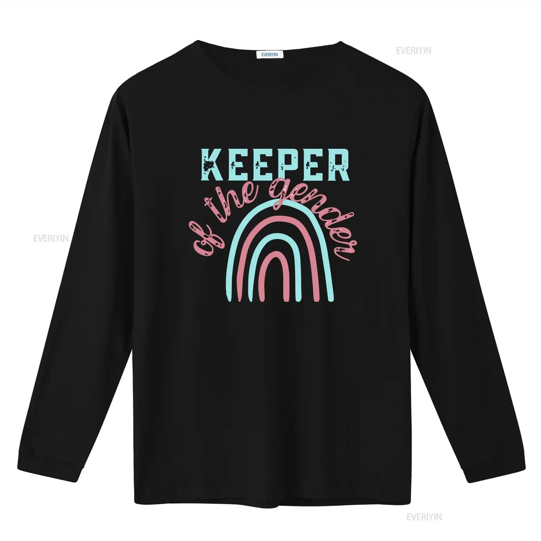 Keeper Of The Gender T Shirt Cute Baby Reveal Party Perfect for Her Announcement vintage Washed Comfortable Versatile graphic