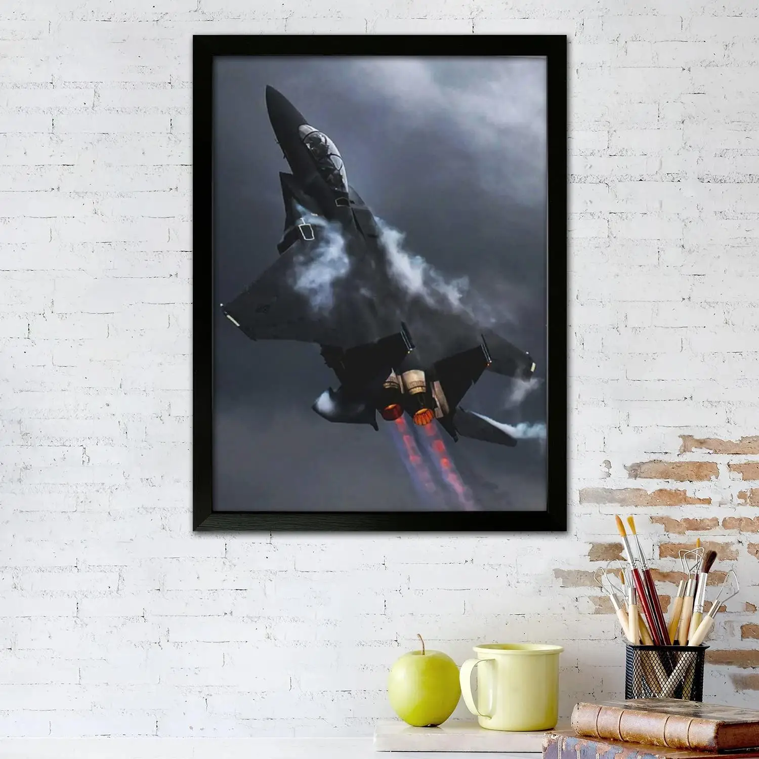 fighter jet Canvas Art Poster and Wall Art, Picture Print, Modern Family Bedroom Decor,Decorative painting