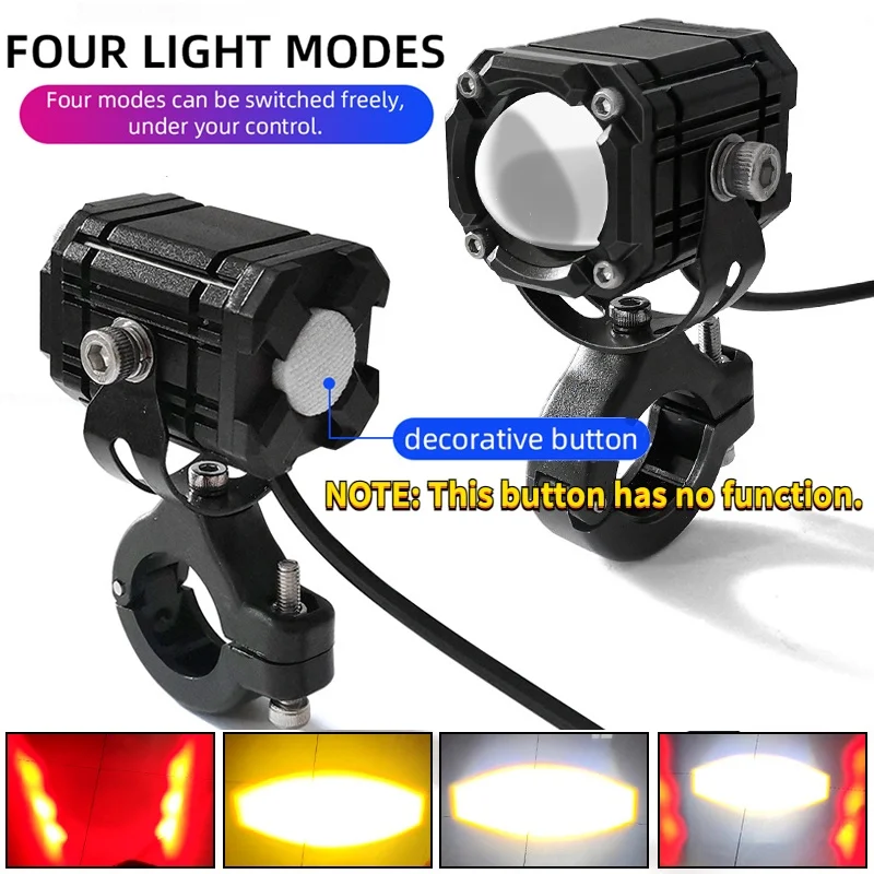 Heyword universal Motorcycles Headlight 80000LM Fog Light Led Auxiliary Driving Lamp For R1250GS ADV F800GS K1600,Honda CRF1000L