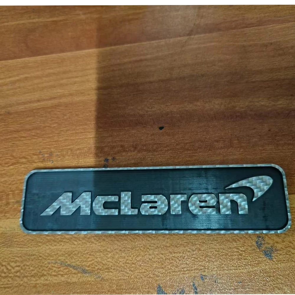 dry carbon front hood emblem for Mclarne 540c 570s 600lt 765lt 720s 650s logo