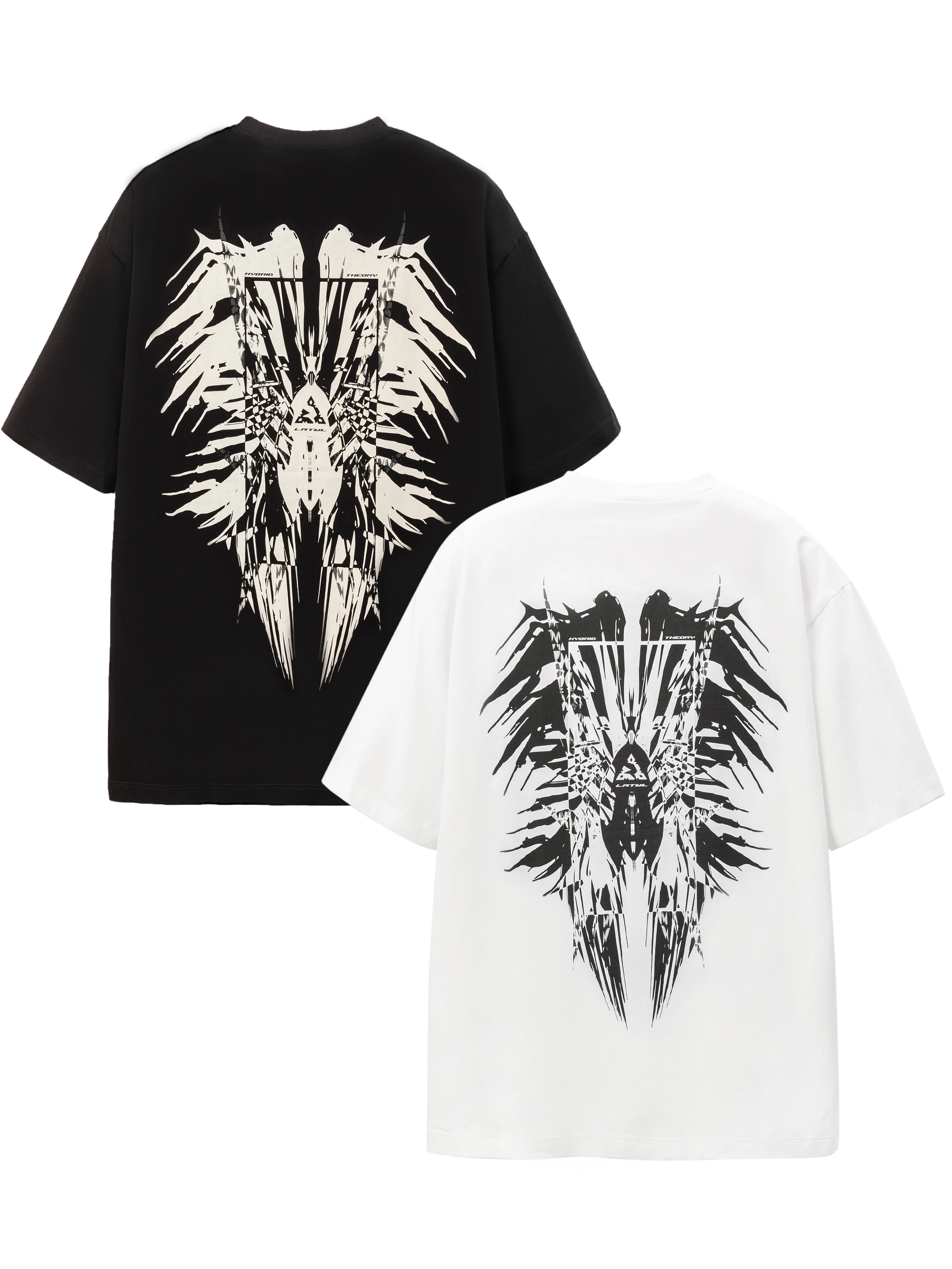 LMTWL X XIAN Hybrid Theory 24SS phoenix totemism printing TEE darkwear streetwear warcore fashion T-Shirts