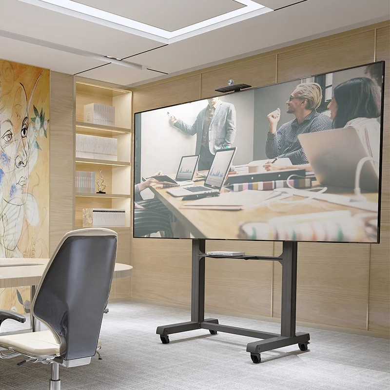 STLF High-Quality Steel LCD TV Trolley for Commercial Use Home Use Heavy Duty TV Cart