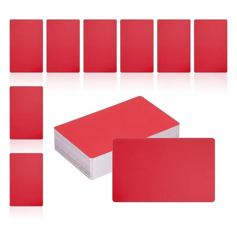 ABCA-150Pcs Metal Business Card Blanks,1/64In Thick 3.4 X 2In Aluminum Laser Engraving Material For DIY Business Cards