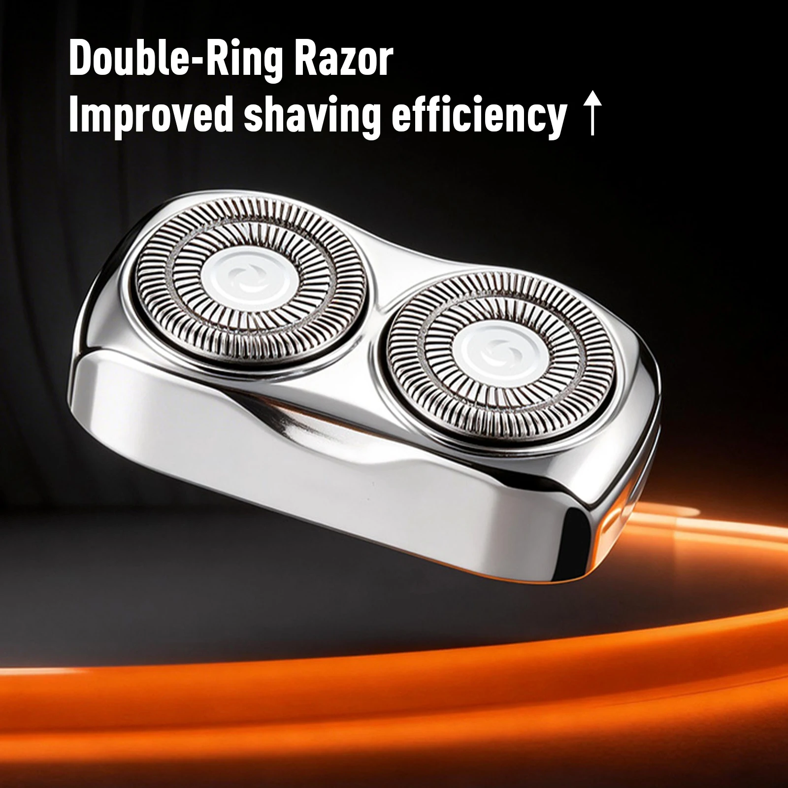 Electric Mini Razor Type‑C Rechargeable Double-Ring Magnetic Head with LED Display for Men Husband Father Home Travel Gifts