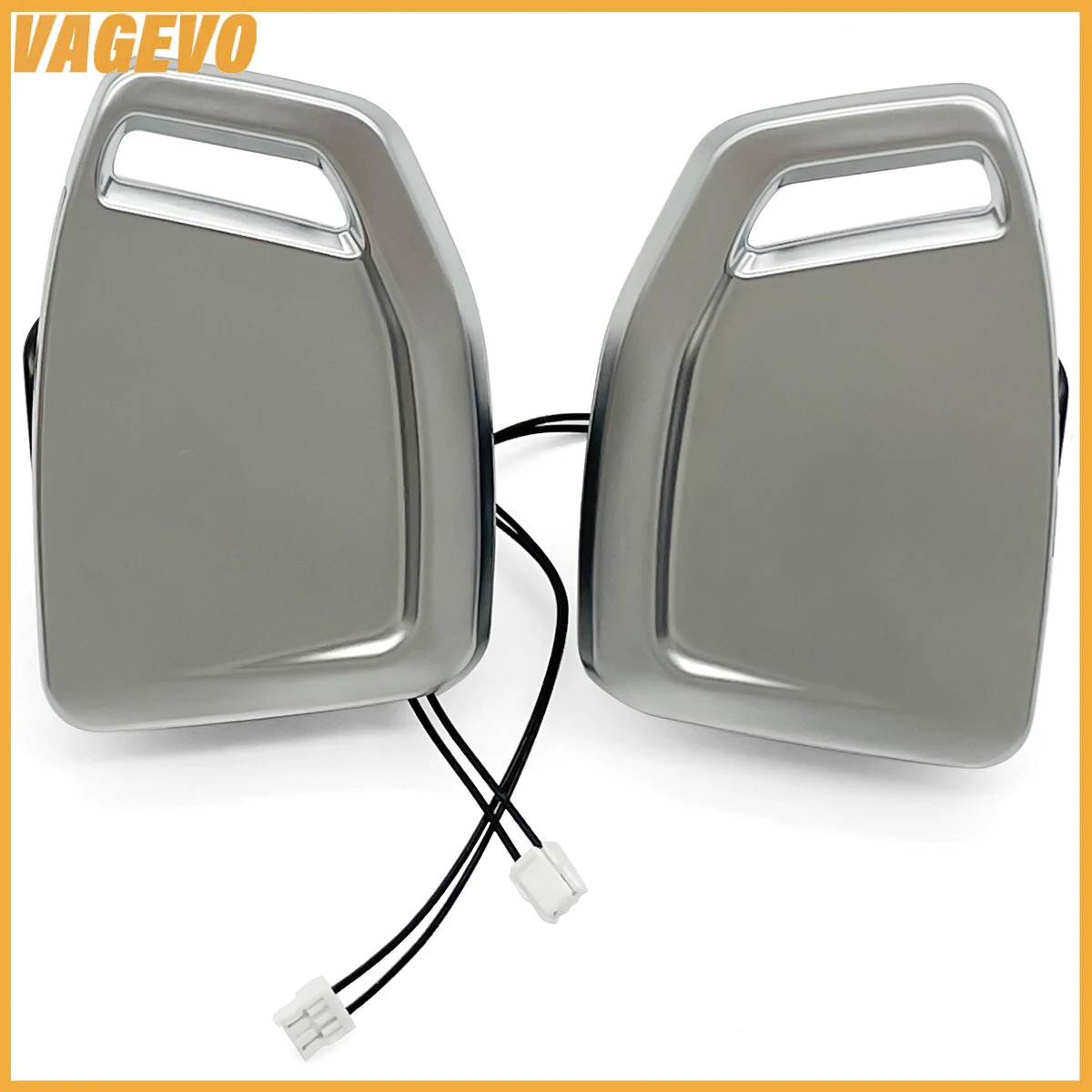 

For Audi A4 B9 electroplated silver baked paint black hollow shift paddles, steering wheel accessories, Car Accessories