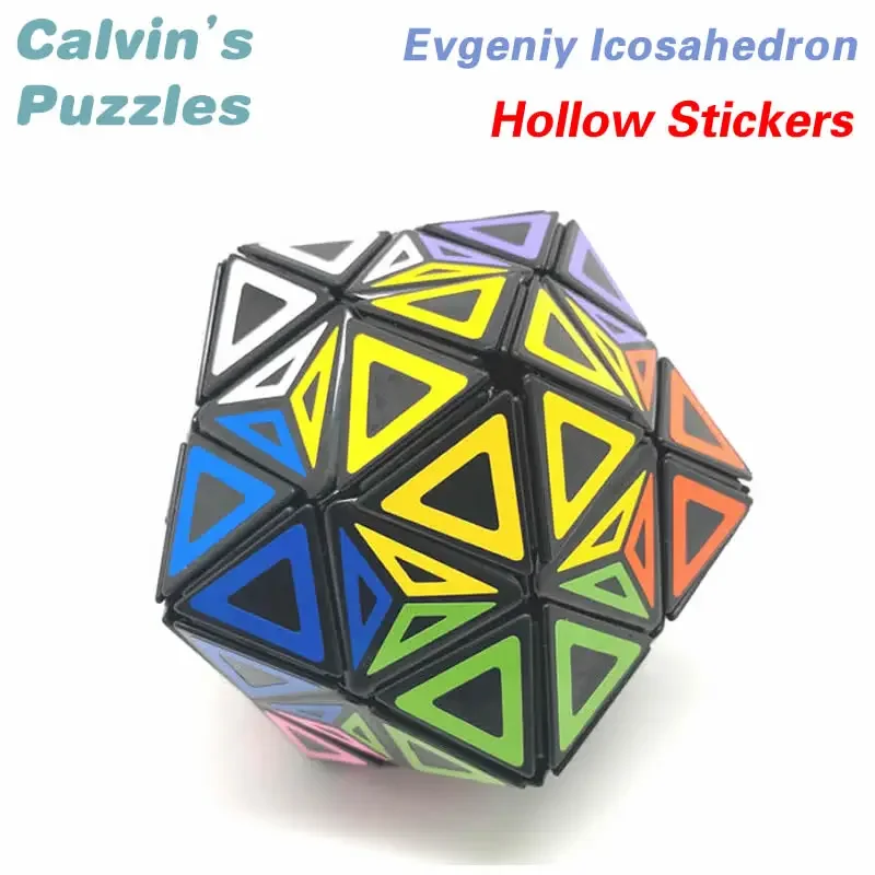 

Evgeniy Icosahedron Black Body Hollow Stickers Magic Cube DIY Stickers Neo Speed Twisty Puzzle Brain Teasers Educational Toys