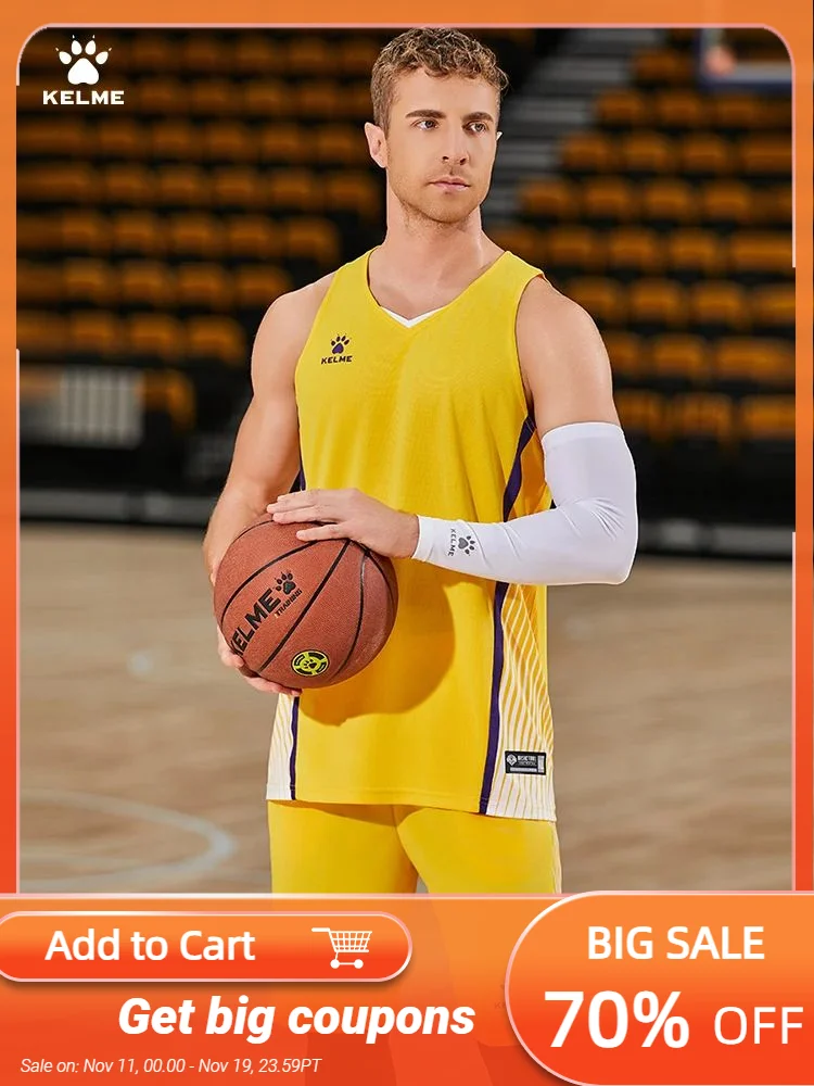 

Kelme Basketball Suit Sports Set Men's Match Shirt Tank Top Customized Basketball Training Clothes