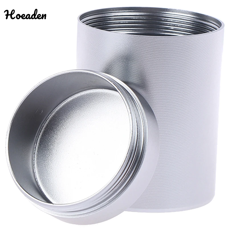 Portable Mini Tea Can Aluminum Herb Stash Jar Seal Smell Proof Container Spice Organizer Storage Pot kitchen storage container