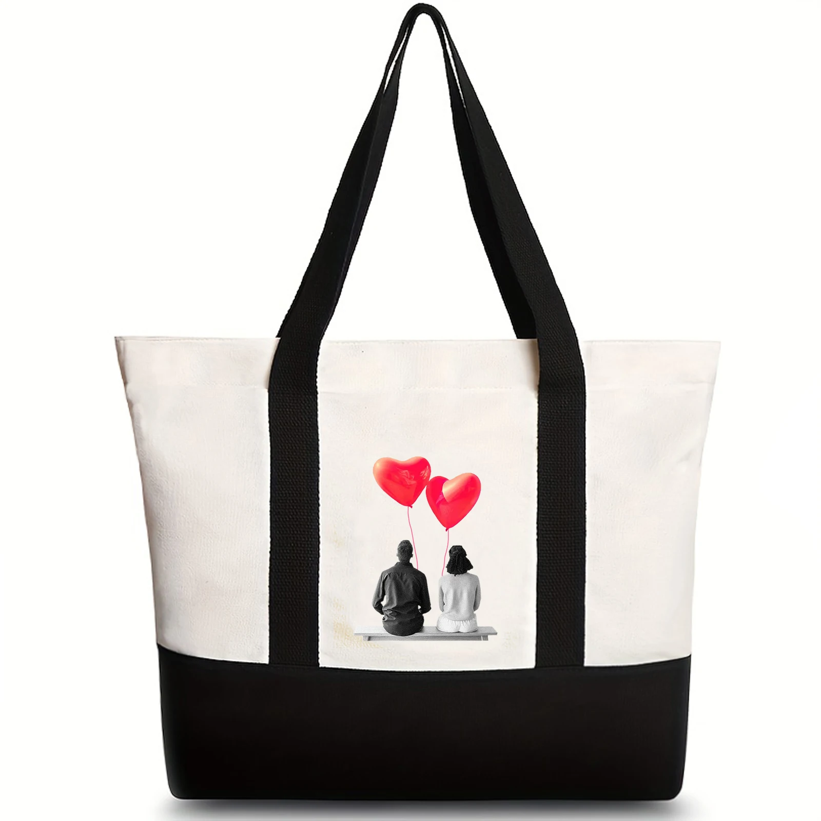 

tote bag shopping bag lightly but large capacity new pattern design suitable for lovers gift inside pocket