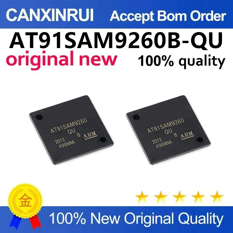 （5pcs-100pcs）Brand new original AT91SAM9260B-QU AT91SAM SMT QFP-208 embedded MPU controller