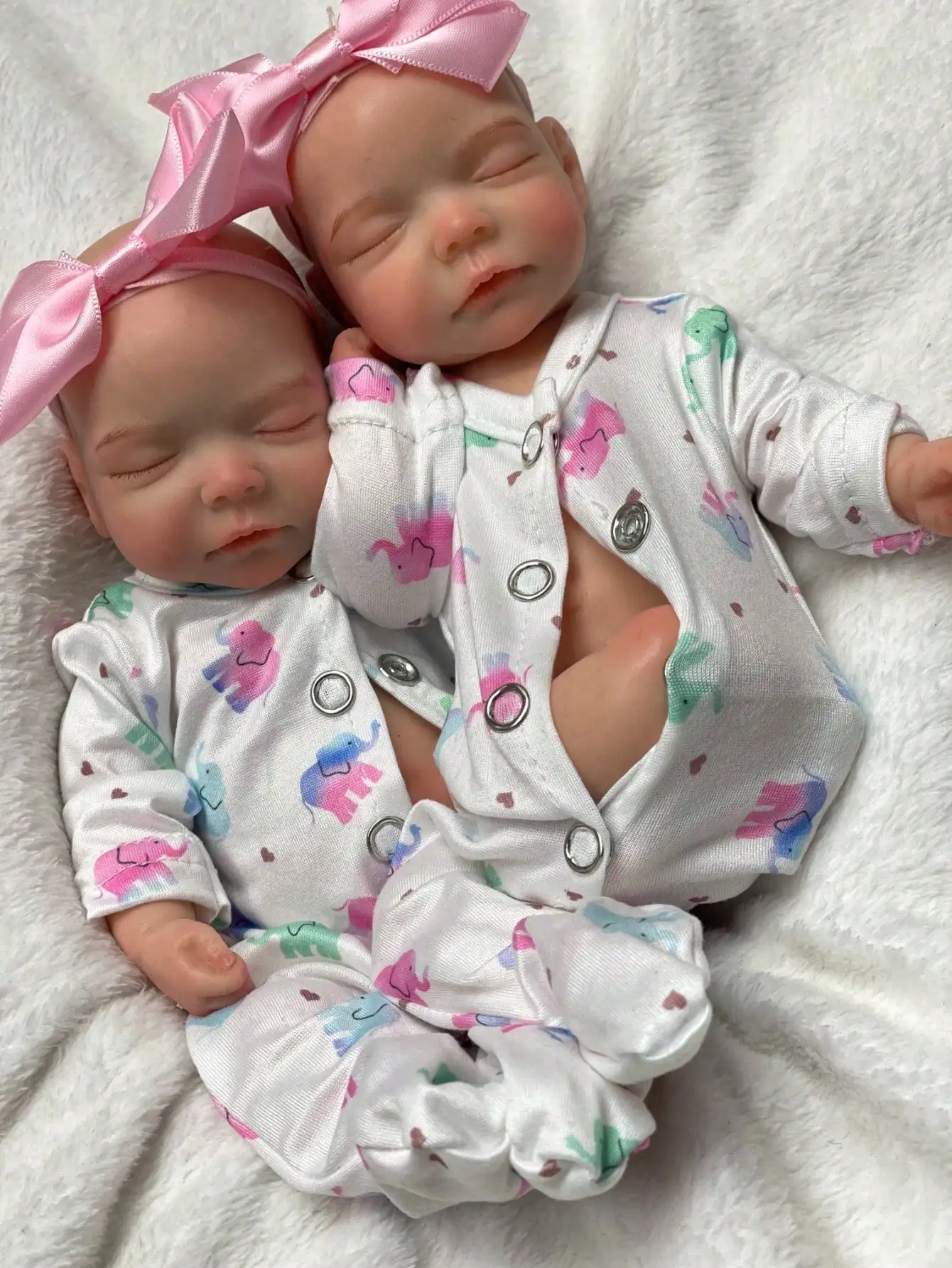 Saskia 10-calowa Lalka Reborn Sam Bebe, Cała Silikonowa Noworodek Dziewczynka z Realistycznymi Detalami 3D, Idealna Mini Lalka w Rozmiarze Kieszonkowym