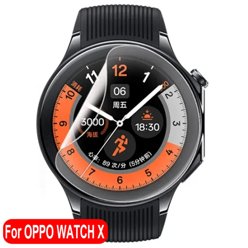 1-6pcs Hydrogel Film for Oppo Watch X Screen Protector Soft TPU Protective Films for Oppo WatchX Accessories Cover Not Glass