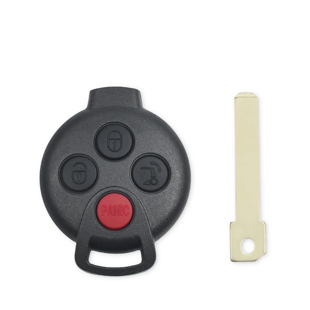 KEYYOU 3/4 Buttons Remote Car Key for Mercedes-Benz Smart Fortwo 451 2007 2008 2009 2010 2011 2012 2013 315Mhz ID46 PCF7941 Chip