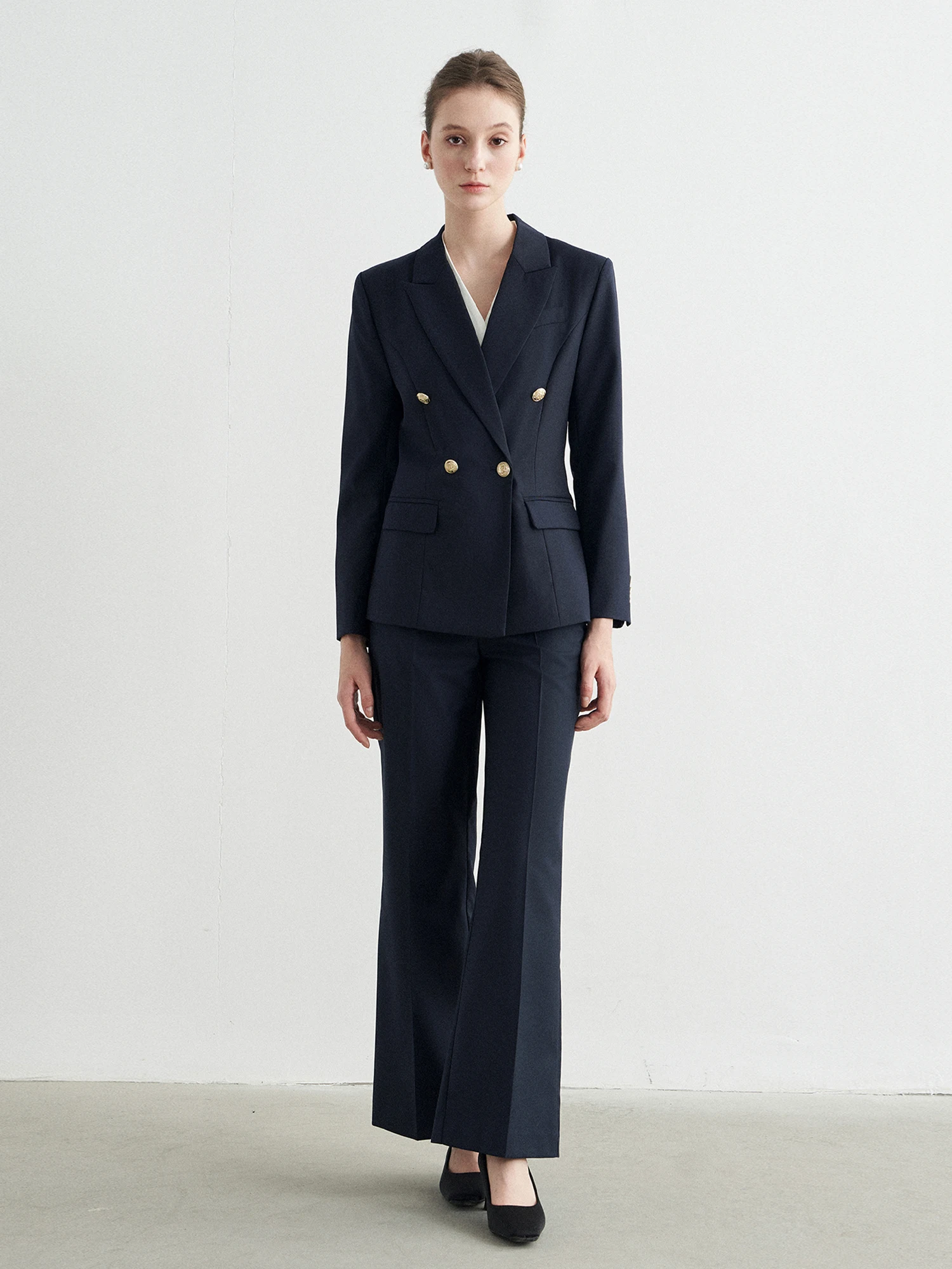 

USEEN Profional темно-синий женский костюм для собеседования Busin Formal Ocn, высококачественный комплект костюма Feeling