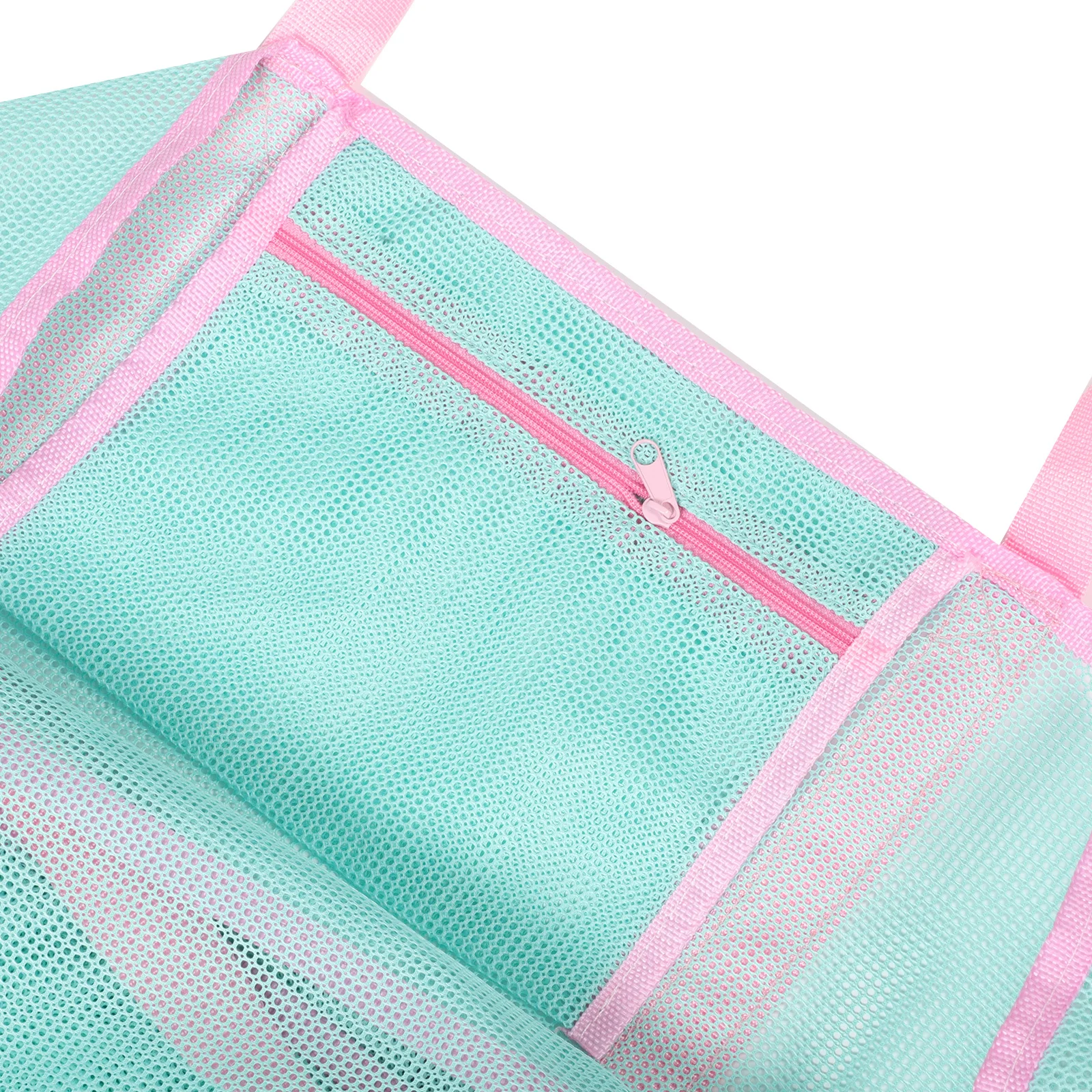 กระเป๋าตาข่ายพกพาสำหรับอาบน้ำ น้ำหนักเบา อเนกประสงค์ ใช้เป็นกระเป๋าเดินทาง กระเป๋าถือ สำหรับใส่อุปกรณ์ชายหาด อุปกรณ์อาบน้ำ และของใช้จำเป็น