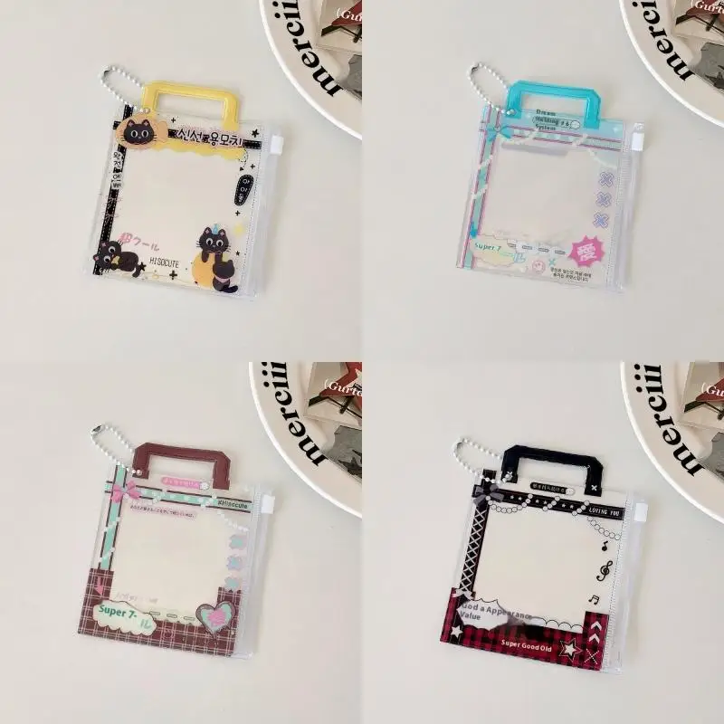 INS كاندي حقيبة حامل بطاقة الصور 3 بوصة المعبود صور حافظة بطاقات بطاقة مع الحبل شارة الناقل واقية القرطاسية #4