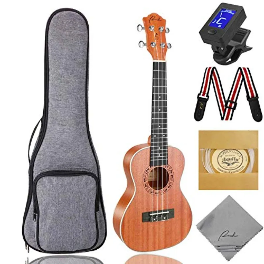

Soprano Ukulele 21 inch Professional Wooden Ukelele Instrument Kit with 12 Online Lessons Small Hawaiian Ukele Guitar Ukalalee