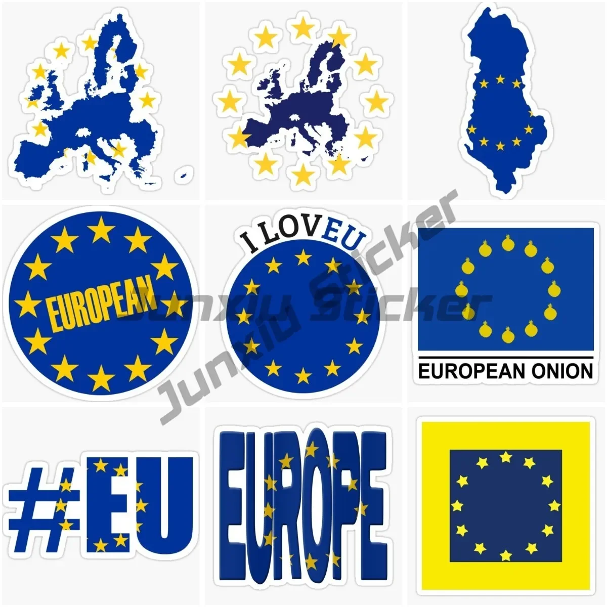 

Европейский Союз Стикер Ноутбук Окно Мотоцикл Аксессуары Авто Грузовик Украшения Наклейки Настраиваемая Наклейка