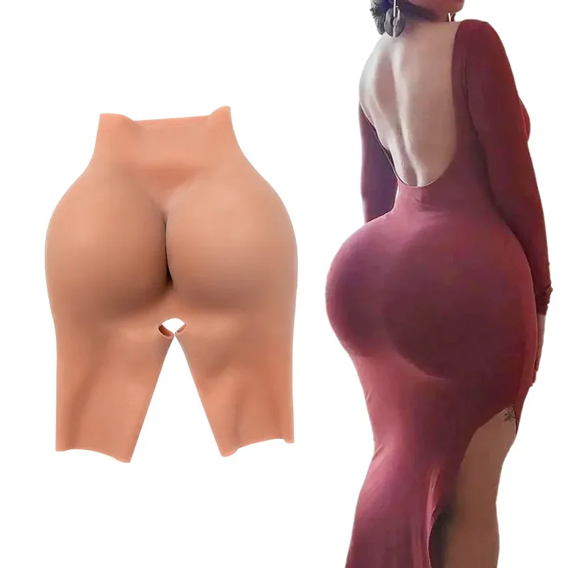 Plus Size Waist Slimming Huge Silicone Butt and Hips Shapewear Pads Hanche Shaper Padded Panties Buttocks Women Fake Fesses