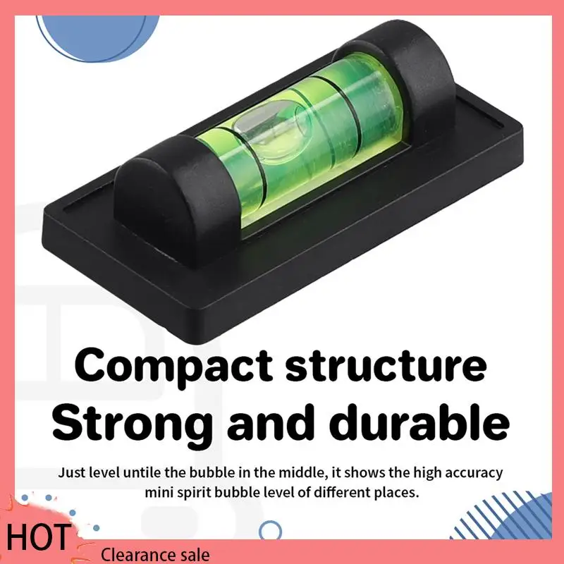 A88Z 4Pcs Magnetic Bubble Levels For Leveling Phonograph,Camera, Tripod, Machines, Spirit Level Measuring Tools (Magnetic)